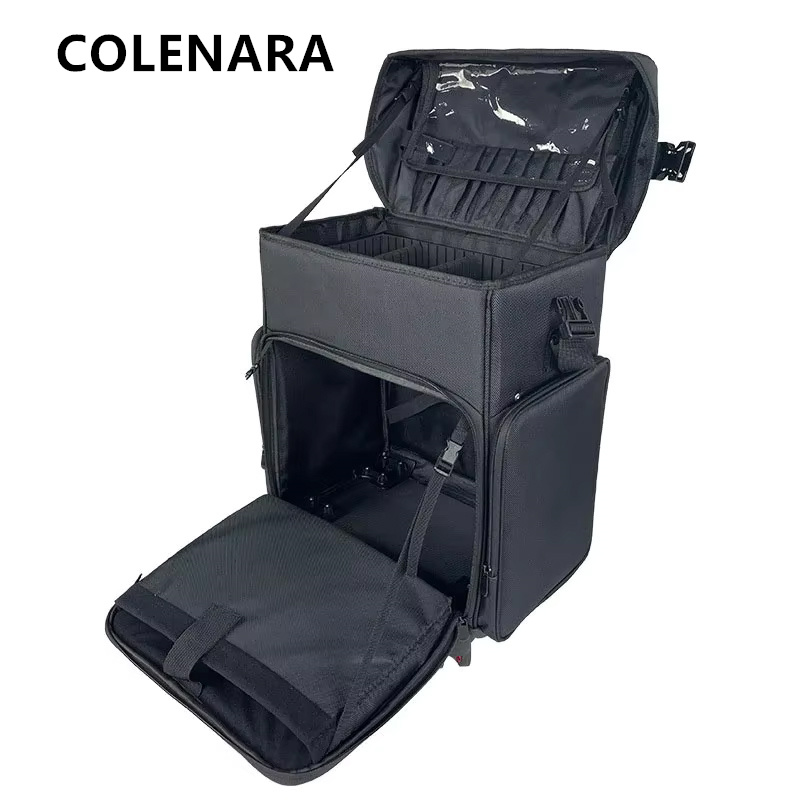 Luggage - COLENARA 化粧品ケース レディース オックスフォード布 大容量 ラゲージケース