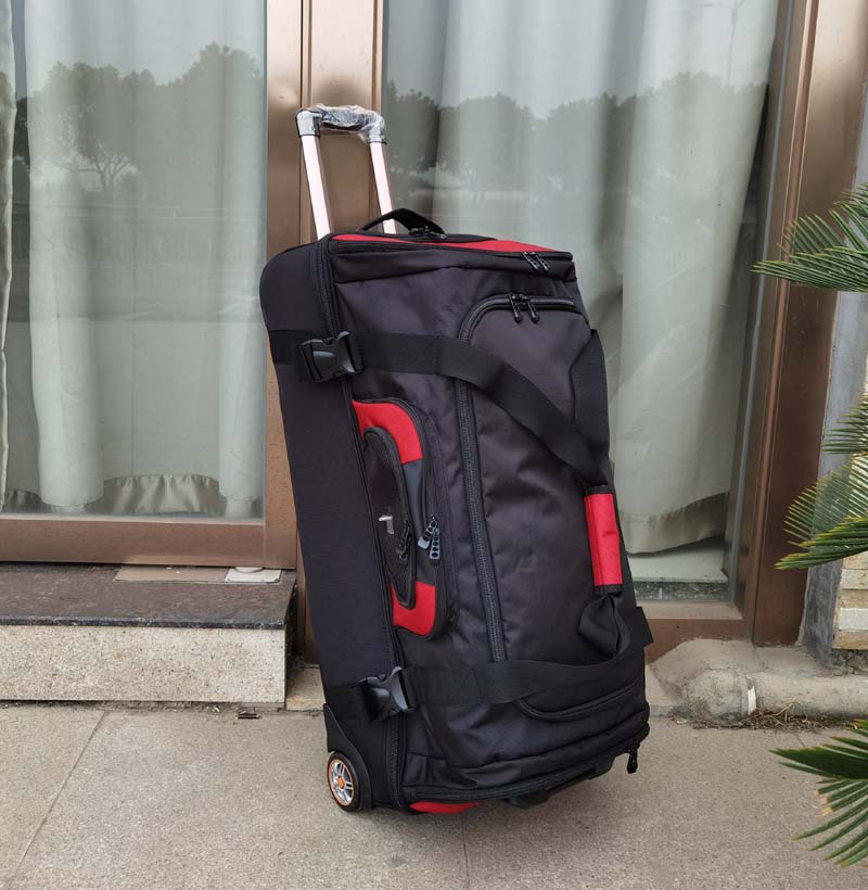 Foldable Rolling Luggage Bag - 大容量27-32インチローリングラゲージトラベルバッグスーツケース（ホイール付き）、ユニセックスショルダーバッグ、男性と女性向けのフットボールバックパック