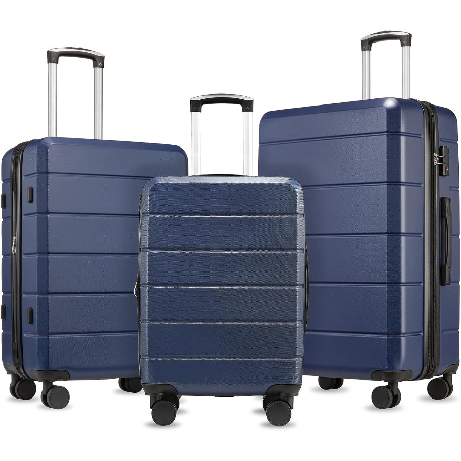 Expandable Hard Shell Luggage Set - TSAロック付き拡張式ハードシェルラゲッジセット
