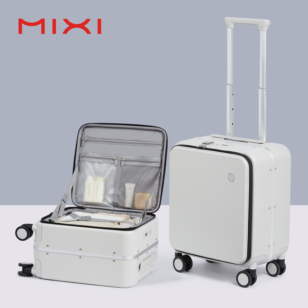Mixi 14インチ、座席下収納可能なPCハードシェルスーツ - Aluminum Frame Carry On Luggage のレビューと価格