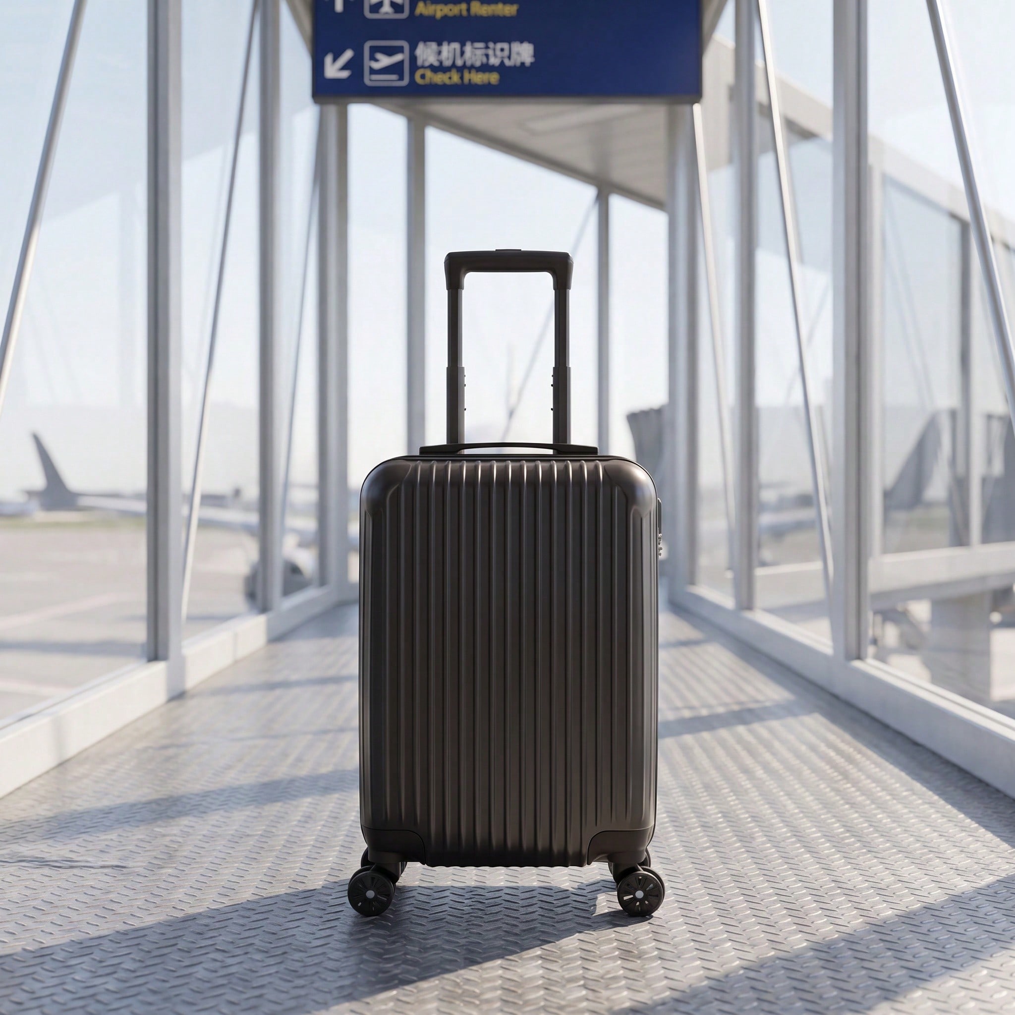 20インチABS製ハードシェルキャリーオンスーツケース、耐摩 - Cabin Size Lightweight Travel Trolley のレビューと価格