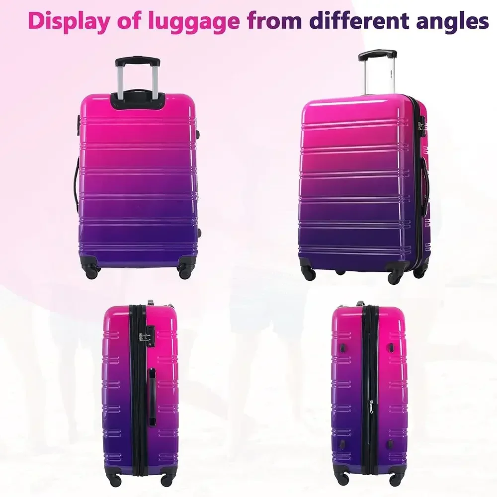 3点セットのハードシェルスーツケース。360度回転可能なキャ - Expandable Hard Shell Luggage Set のレビューと価格