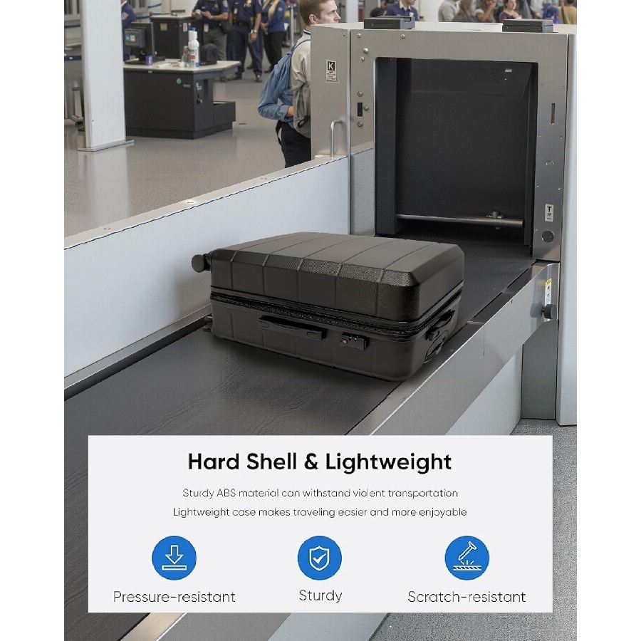 TSAロック付き拡張式ハードシェルラゲッジセット - Expandable Hard Shell Luggage Set のレビューと価格