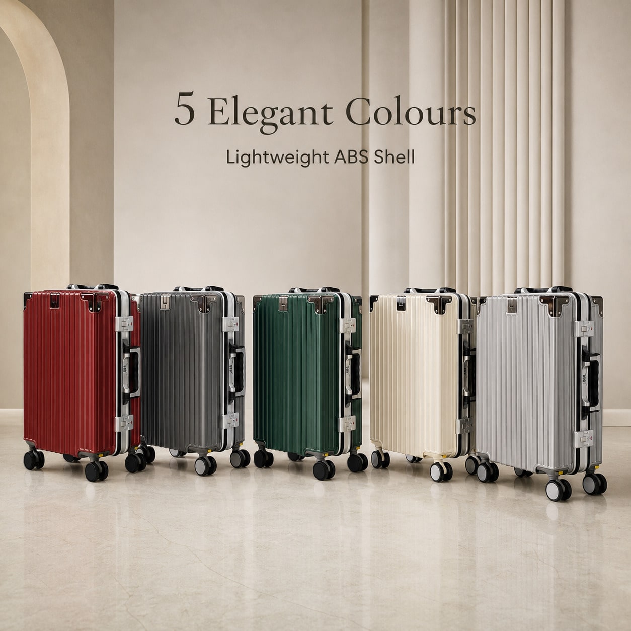 20インチの機内持ち込み可能なスーツケース。航空会社が認める - Cabin Size Lightweight Travel Trolley のレビューと価格