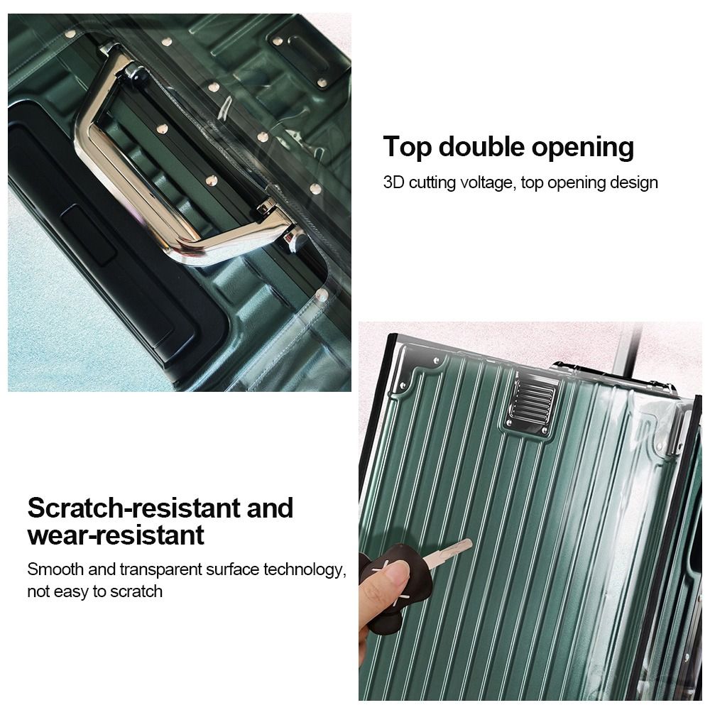 耐久性のある完全透明ラゲージプロテクターカバー 防水PVCラ - Luggage Protective Cover Transparent のレビューと価格