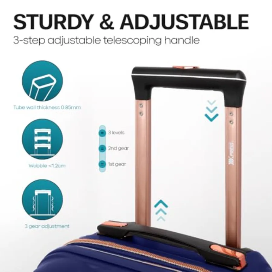 旅行用の2点セット、14インチ/20インチのキャリーオンバッ - Expandable Hard Shell Luggage Set のレビューと価格