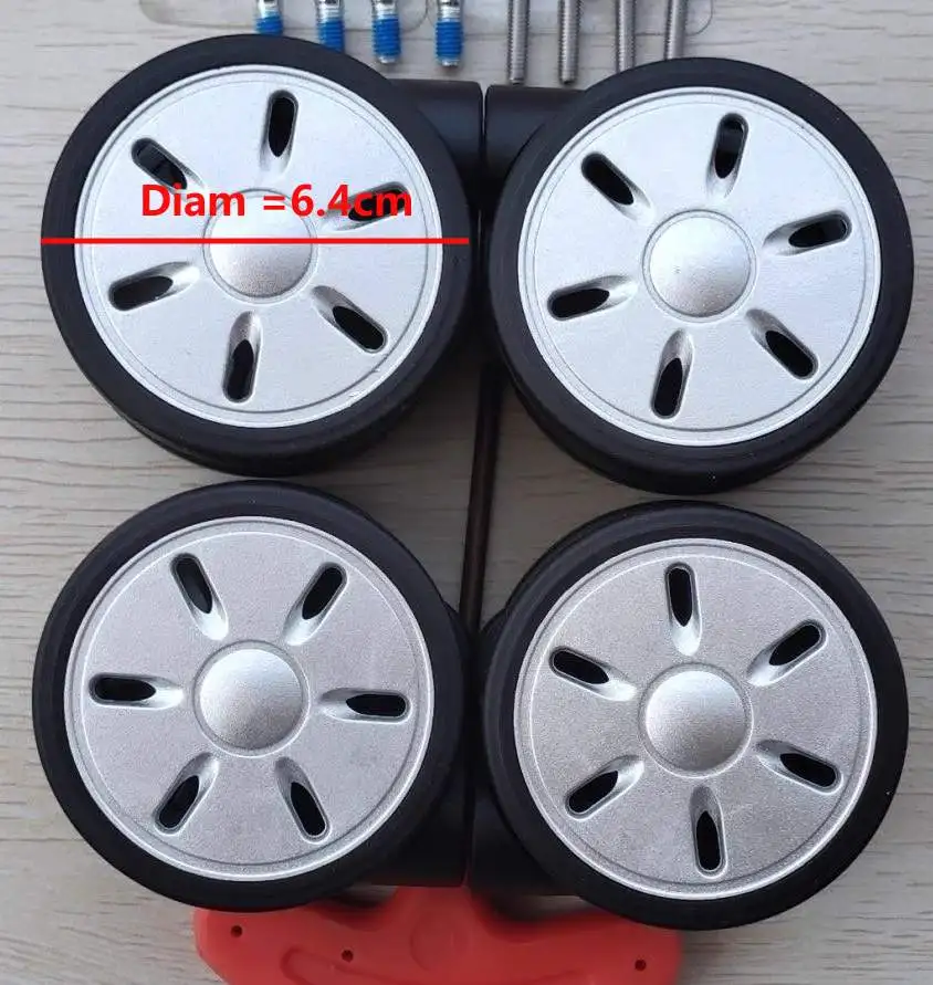 リモワのスーツケースの車輪交換に最適。静音キャスター、回転キ - Silent Replacement Luggage Wheels のレビューと価格