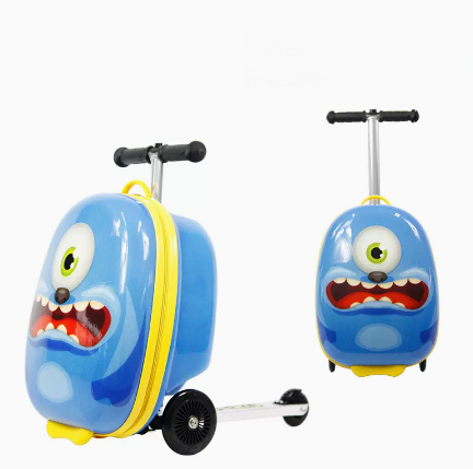 子供用スクータースーツケース、スケートボード付きスーツケース - Kids Ride On Suitcase Scooter のレビューと価格