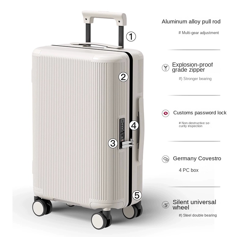 20インチのトロリースーツケース、28インチの機内持ち込み可 - Cabin Size Lightweight Travel Trolley のレビューと価格