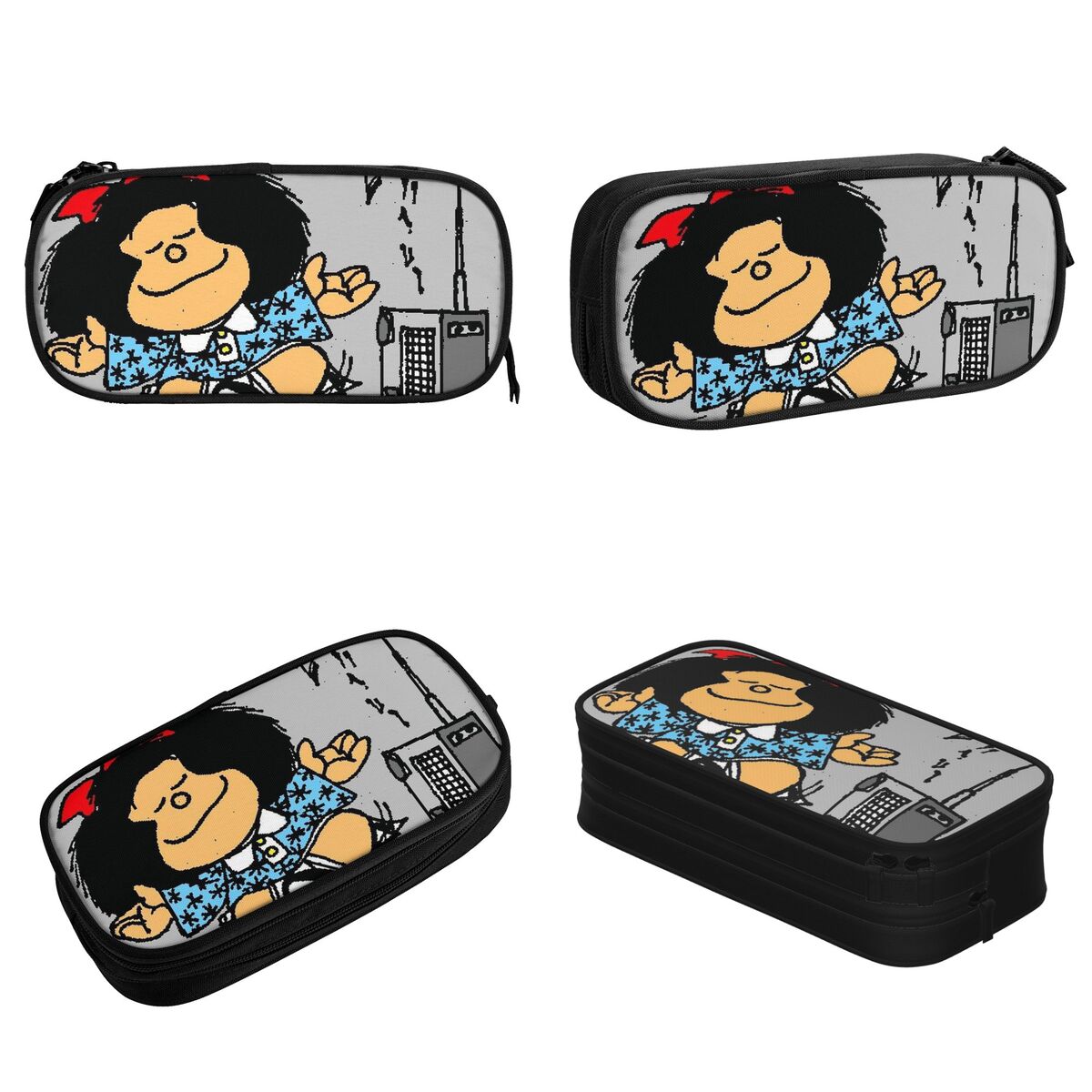 M-Mafaldas 漫画鉛筆ケースかわいいアミンペンバッグ - Cosmetic Bags のレビューと価格