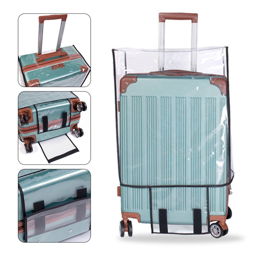 透明 PVC 防水プロテクタースーツケースカバー荷物カバー荷 - Luggage Protective Cover Transparent のレビューと価格