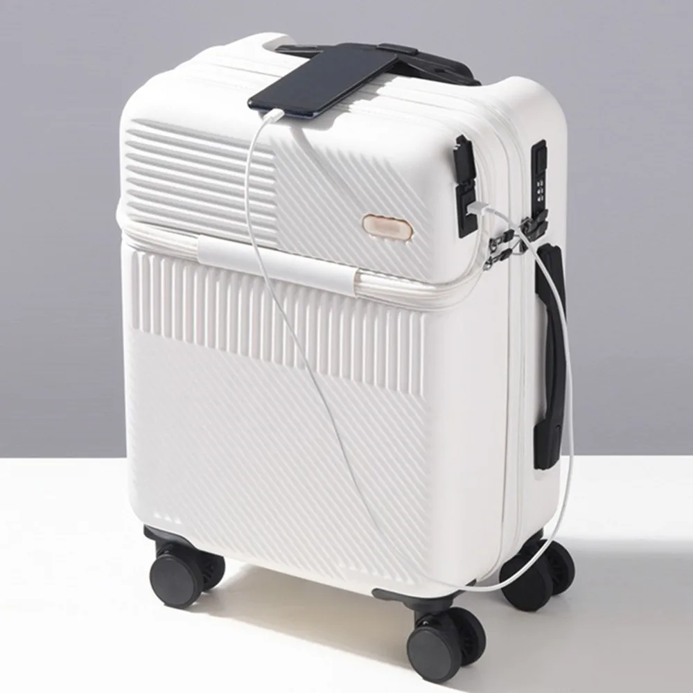 フロントオープン蓋トロリーケース PC スーツケース旅行荷物 - Front Opening Laptop Luggage 24 Inch のレビューと価格